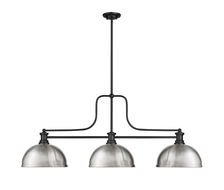 Melange - 3 Light Billiard Light (725-3MB-D12BN)
