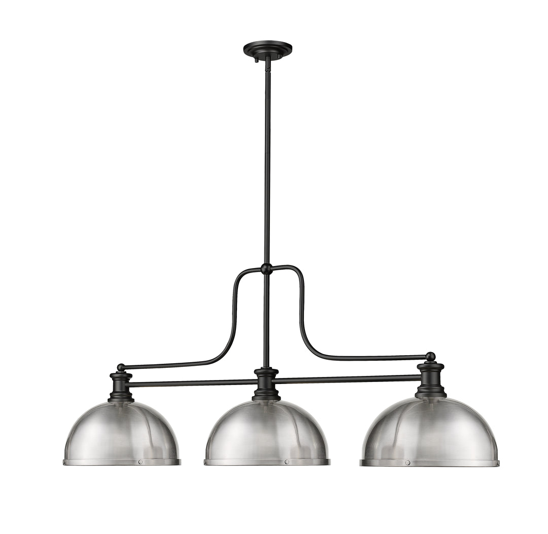Melange - 3 Light Billiard Light (725-3MB-D12BN)