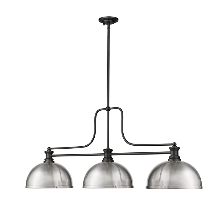 Melange - 3 Light Billiard Light (725-3MB-D12BN)