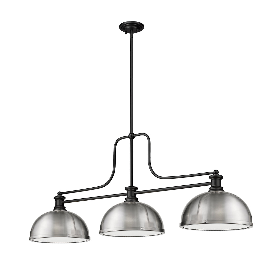 Melange - 3 Light Billiard Light (725-3MB-D12BN)