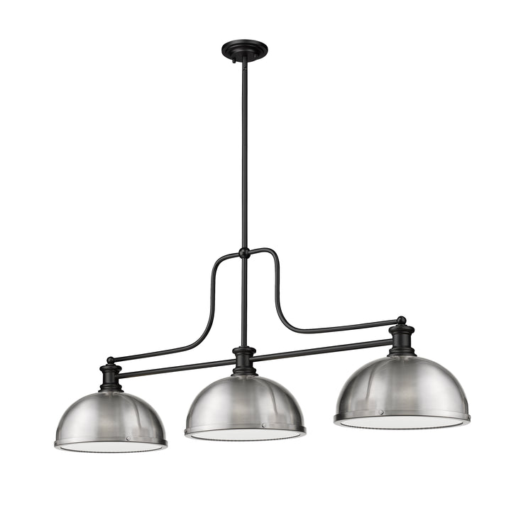 Melange - 3 Light Billiard Light (725-3MB-D12BN)