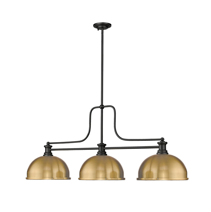 Melange - 3 Light Billiard Light (725-3MB-D12HBR)