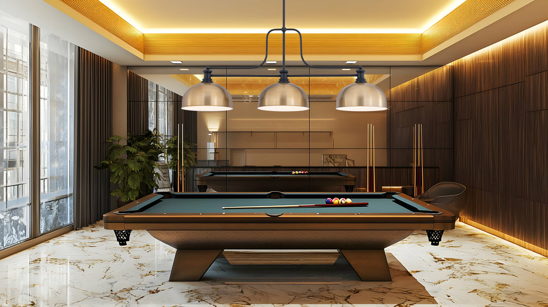 Melange - 3 Light Billiard Light (725-3MB-D13HBR)