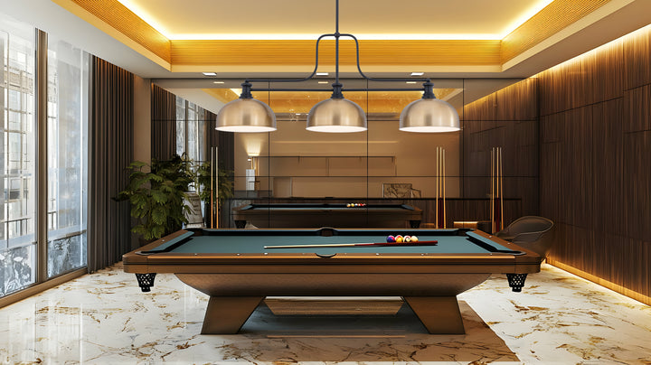 Melange - 3 Light Billiard Light (725-3MB-D13HBR)