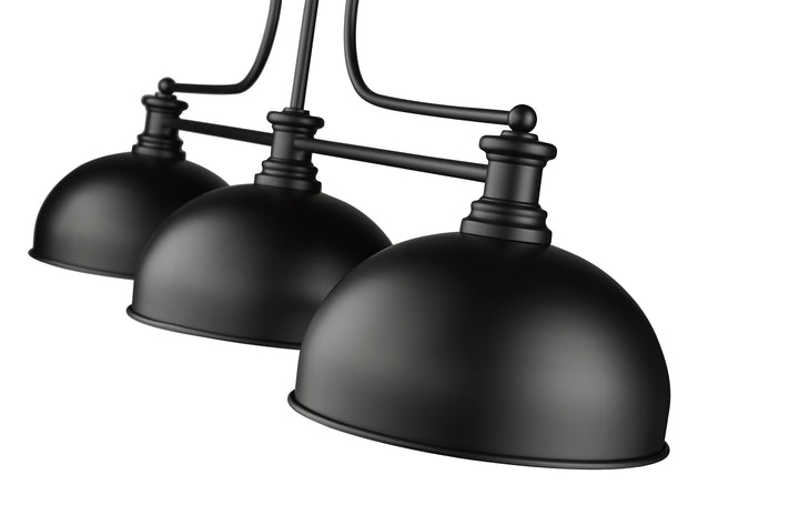 Melange - 3 Light Billiard Light (725-3MB-D13MB)