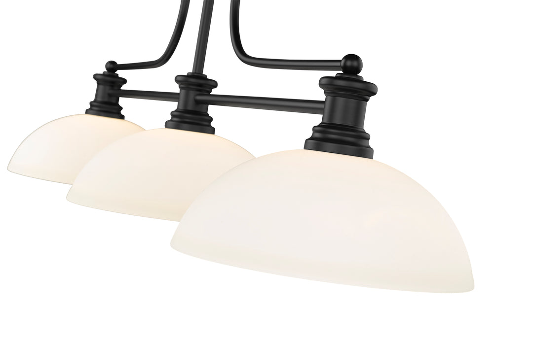 Melange - 3 Light Billiard Light (725-3MB-DMO14)