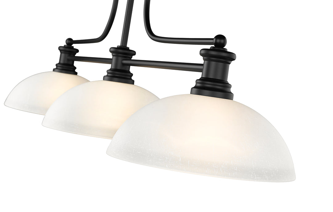 Melange - 3 Light Billiard Light (725-3MB-DWL14)