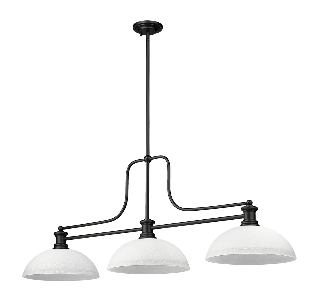 Melange - 3 Light Billiard Light (725-3MB-DWL14)