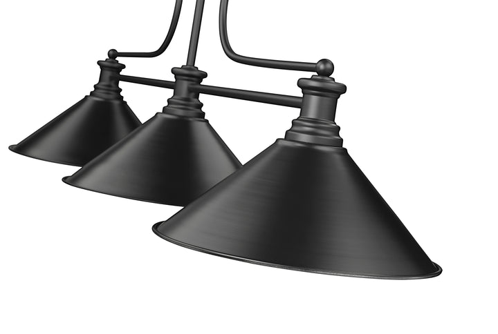 Melange - 3 Light Billiard Light (725-3MB-MB15)
