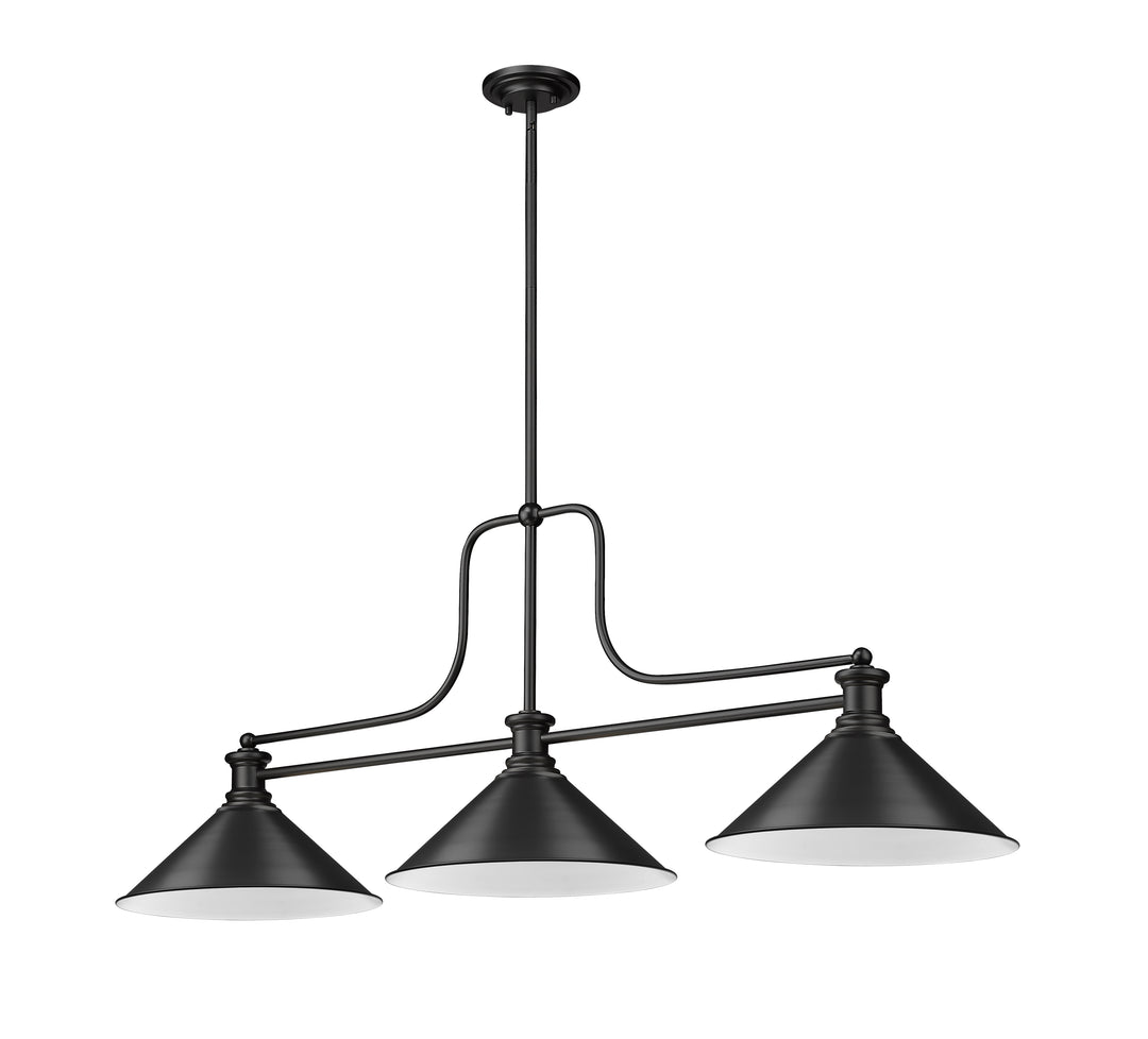 Melange - 3 Light Billiard Light (725-3MB-MB15)