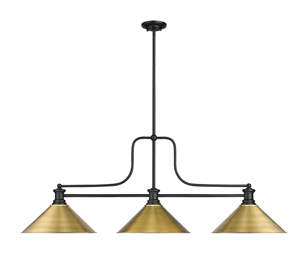 Melange - 3 Light Billiard Light (725-3MB-RB15)