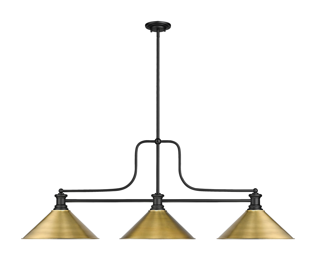 Melange - 3 Light Billiard Light (725-3MB-RB15)