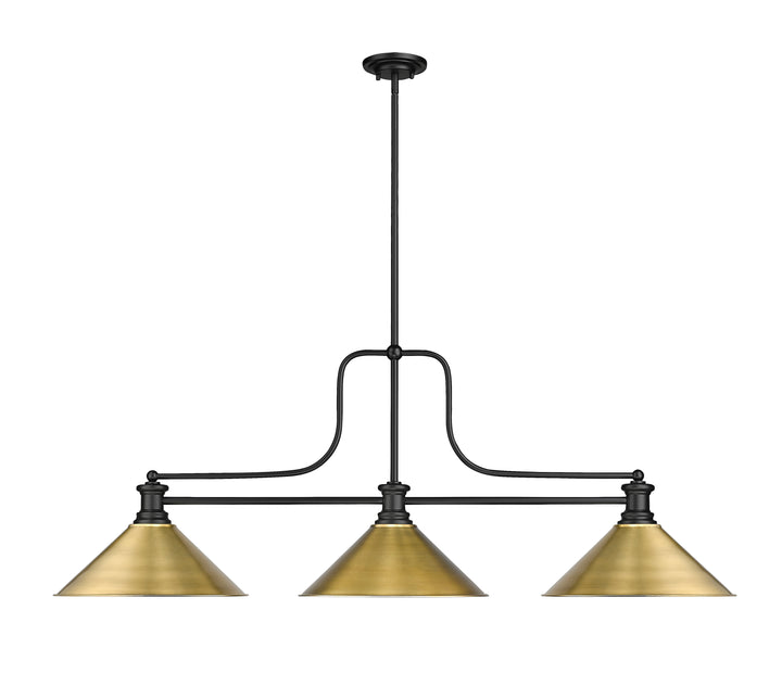 Melange - 3 Light Billiard Light (725-3MB-RB15)
