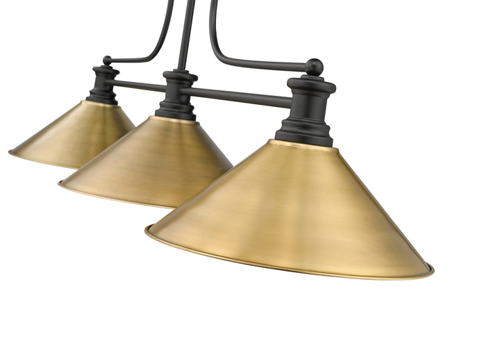 Melange - 3 Light Billiard Light (725-3MB-RB15)