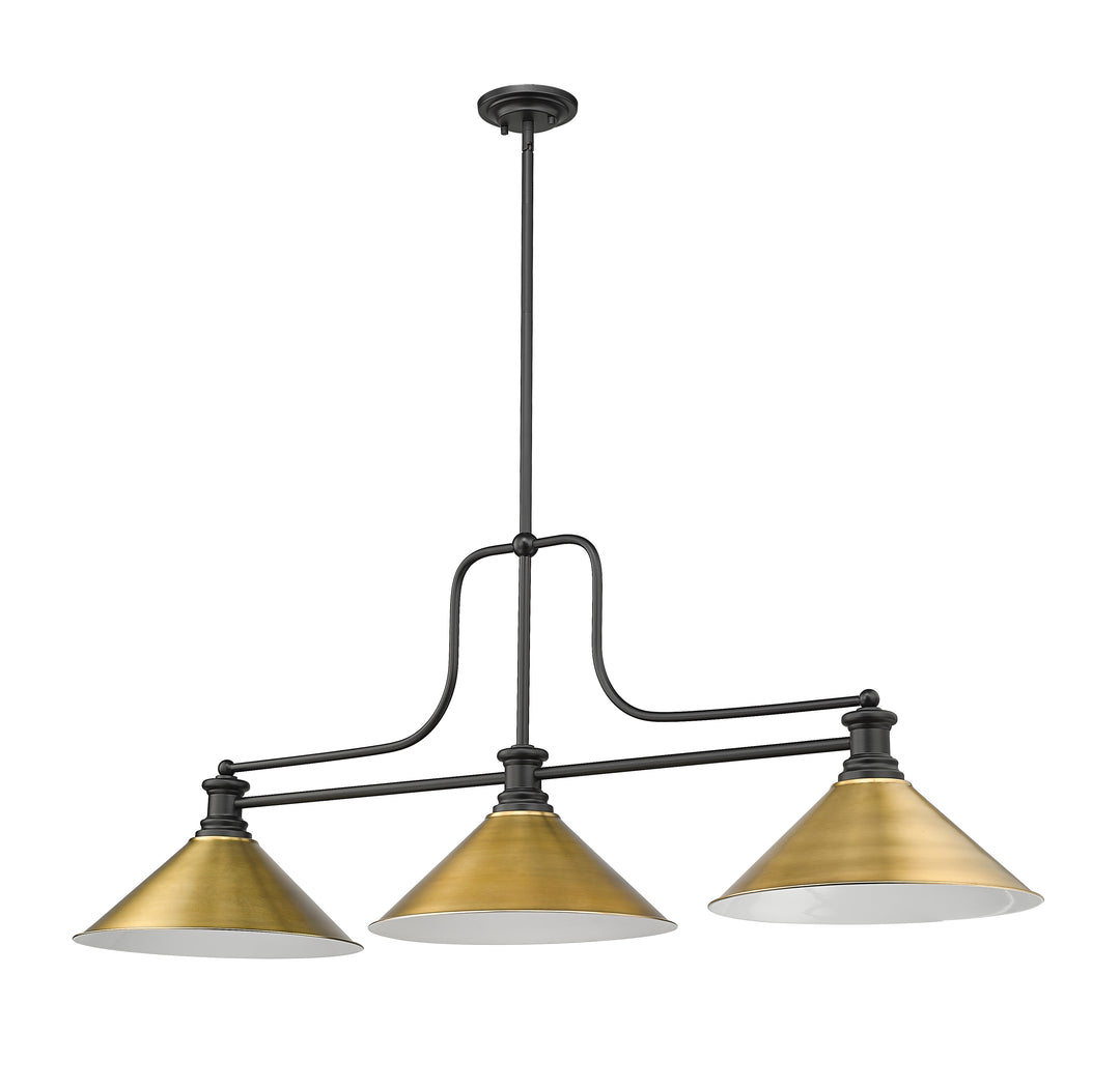 Melange - 3 Light Billiard Light (725-3MB-RB15)