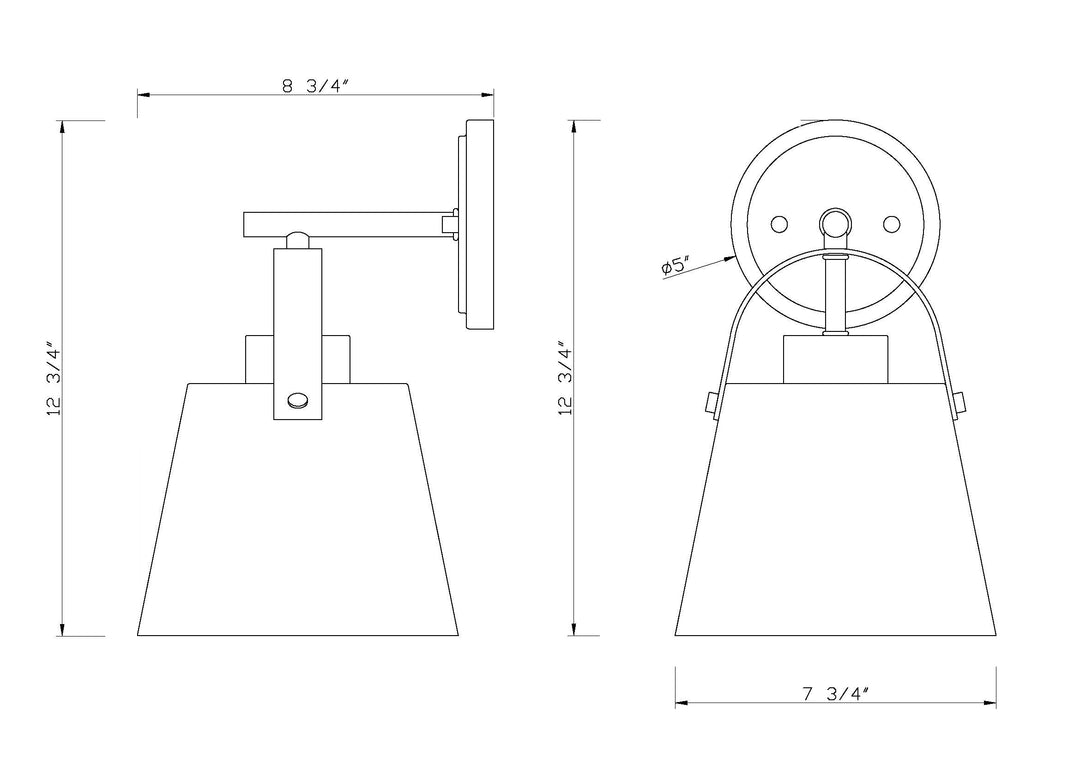 Z-Studio - 1 Light Wall Sconce