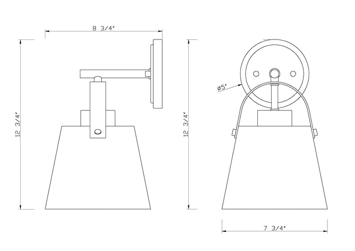 Z-Studio - 1 Light Wall Sconce