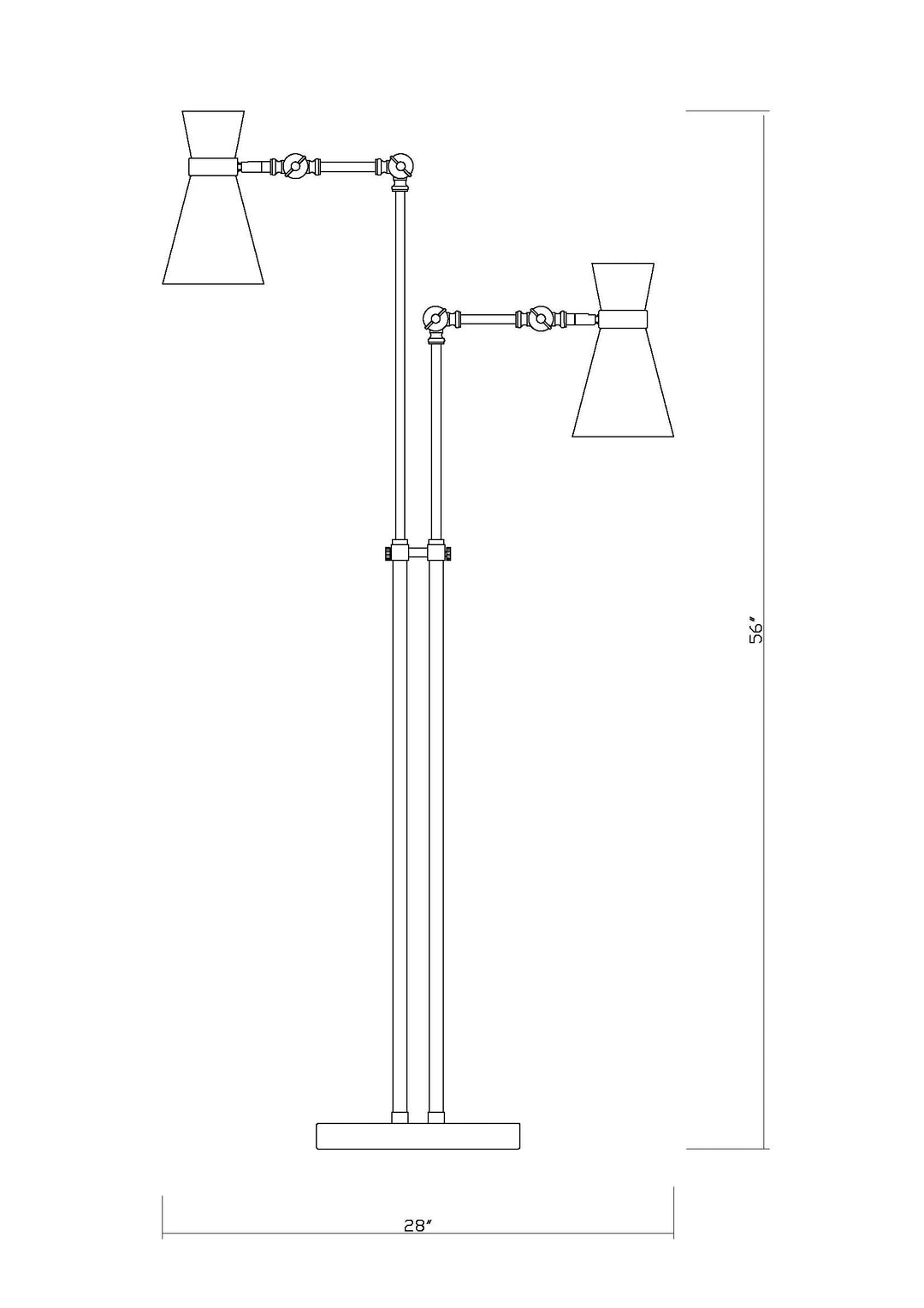Soriano - 2 Light Floor Lamp