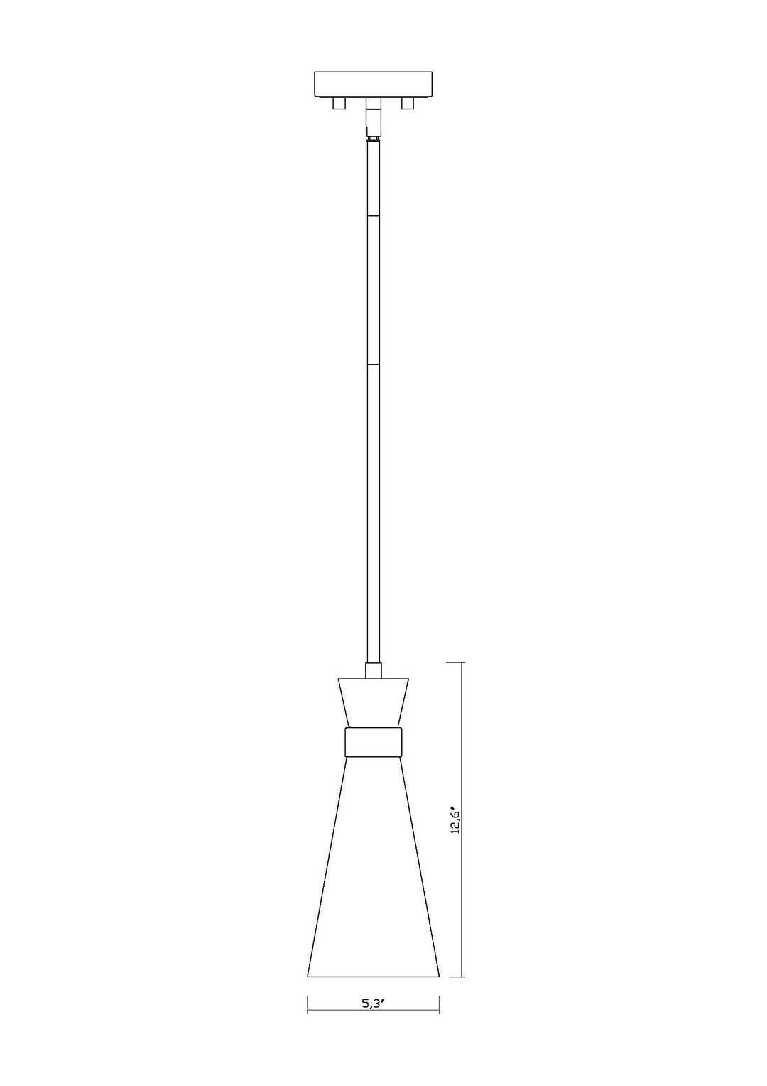 Soriano - 1 Light Pendant
