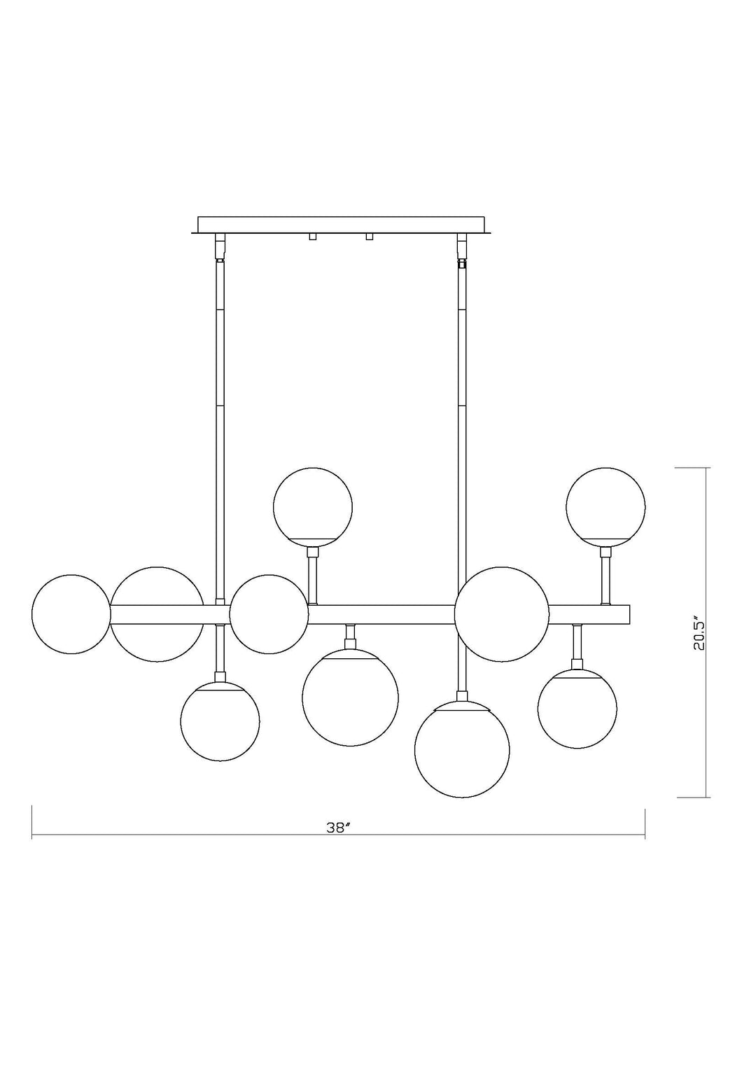 Midnetic - Linear Chandelier