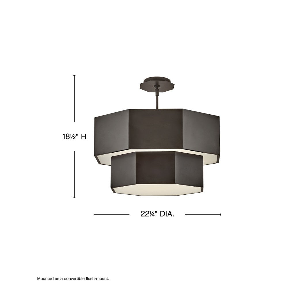Facet Medium Convertible Chandelier