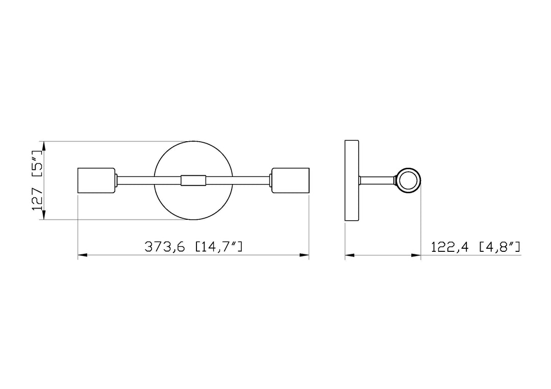Modernist - 2 Light Wall Sconce
