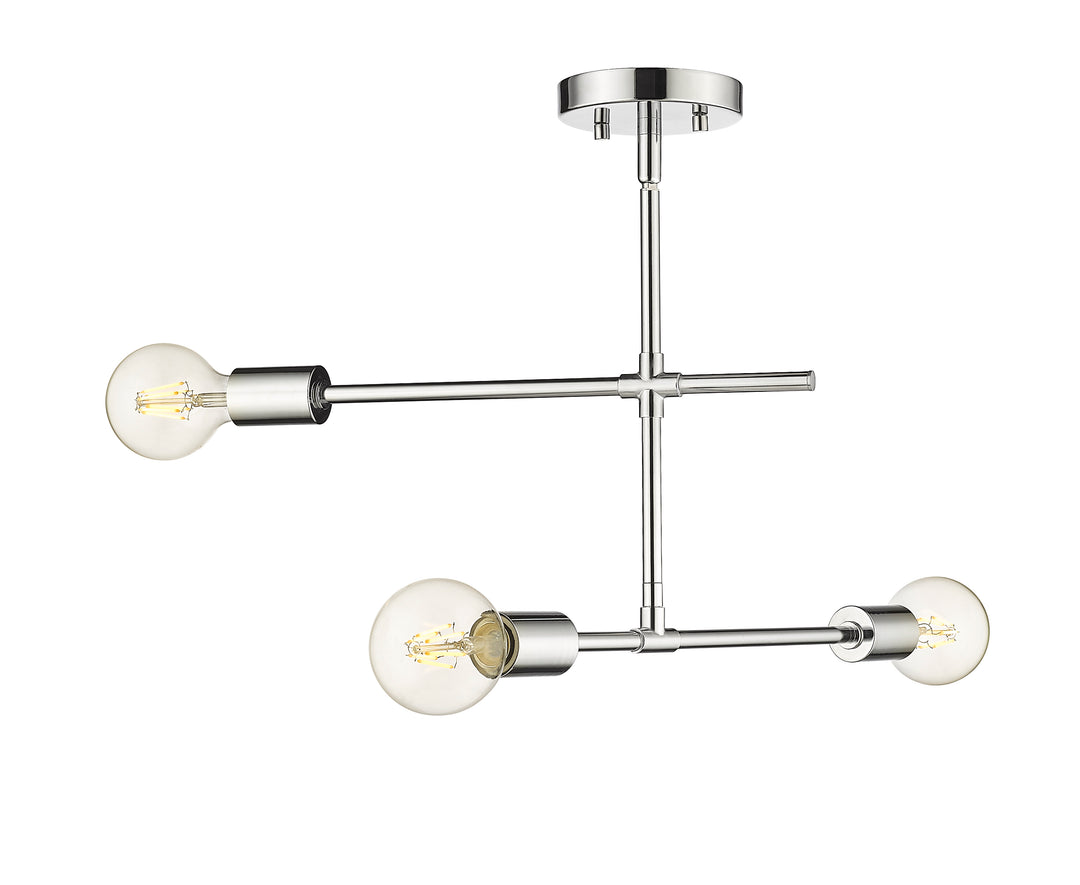 Modernist - 3 Light Semi-Flush Mount
