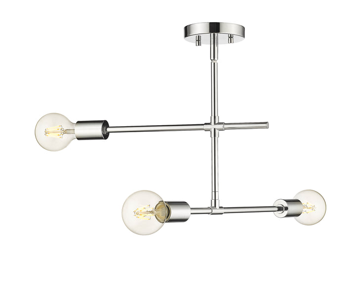Modernist - 3 Light Semi-Flush Mount