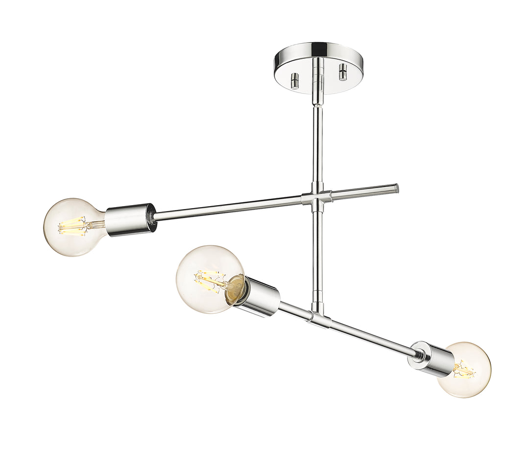Modernist - 3 Light Semi-Flush Mount
