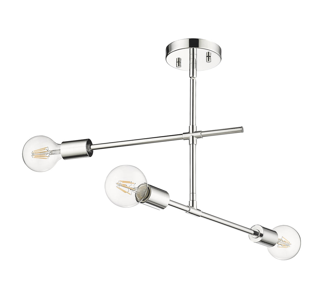Modernist - 3 Light Semi-Flush Mount