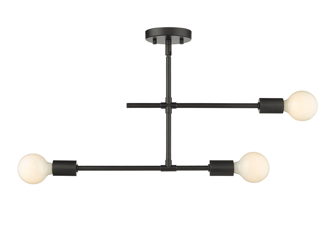 Modernist - 3 Light Semi-Flush Mount