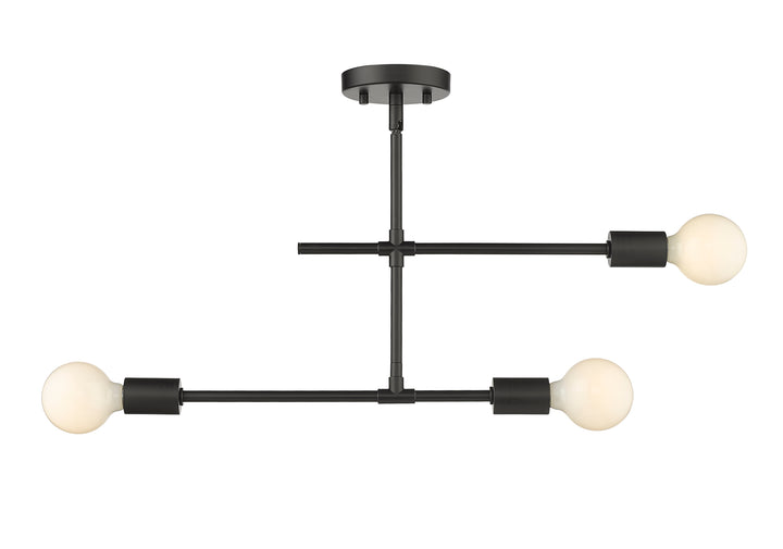 Modernist - 3 Light Semi-Flush Mount