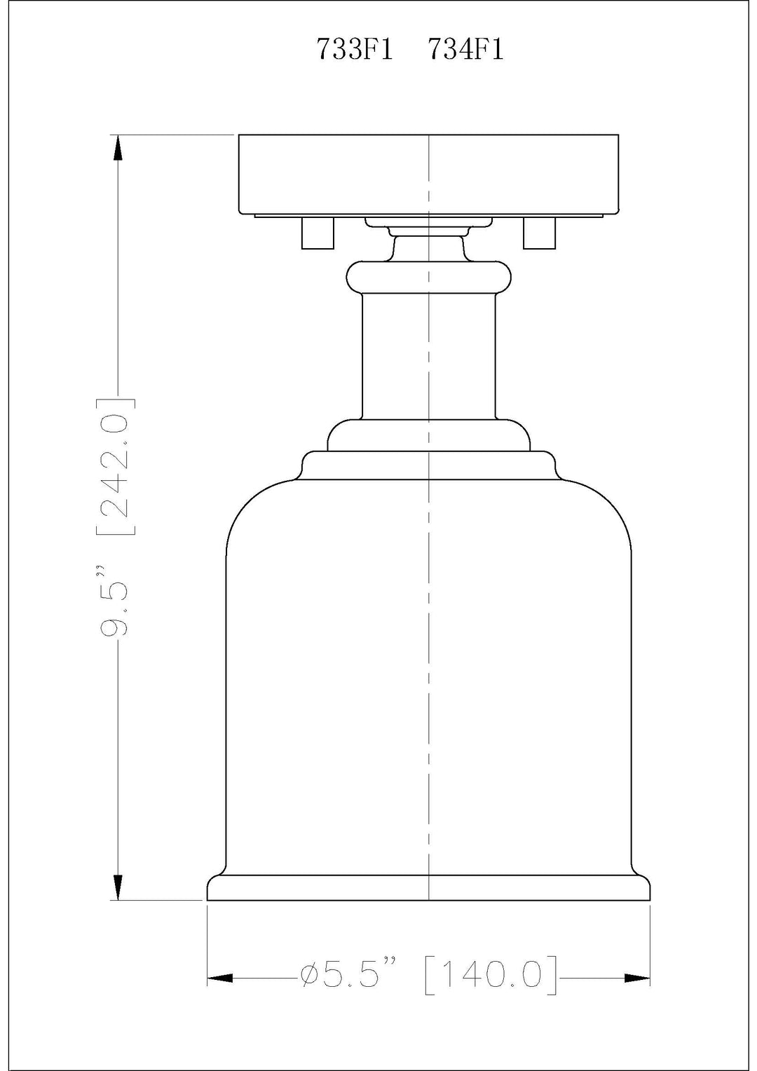 Bryant - 1 Light Flush Mount