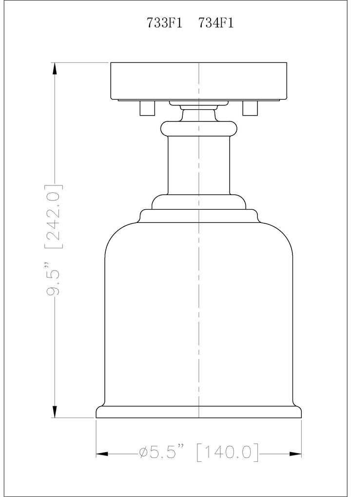 Bryant - 1 Light Flush Mount