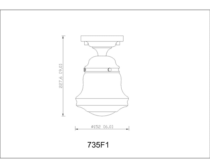 Vaughn - 1 Light Flush Mount