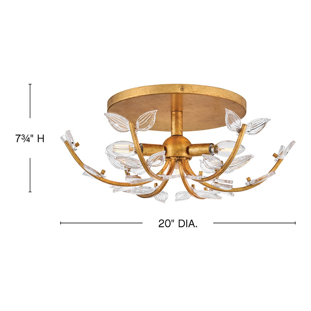 Aliso Medium Semi-Flush Mount