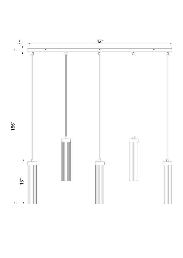 Beau - Linear Chandelier