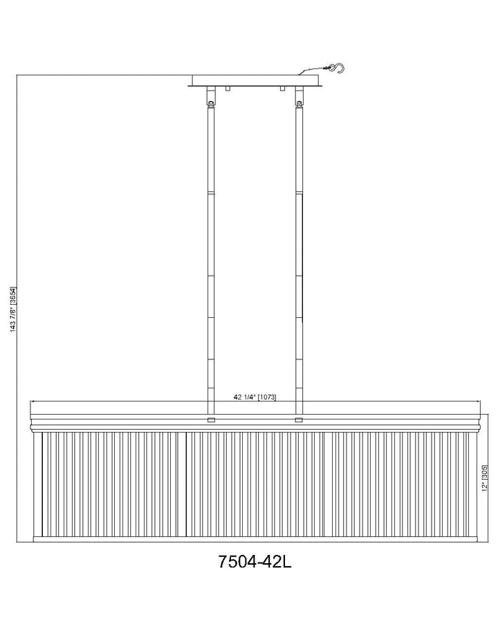 Carnaby - 42 Light Linear Chandelier