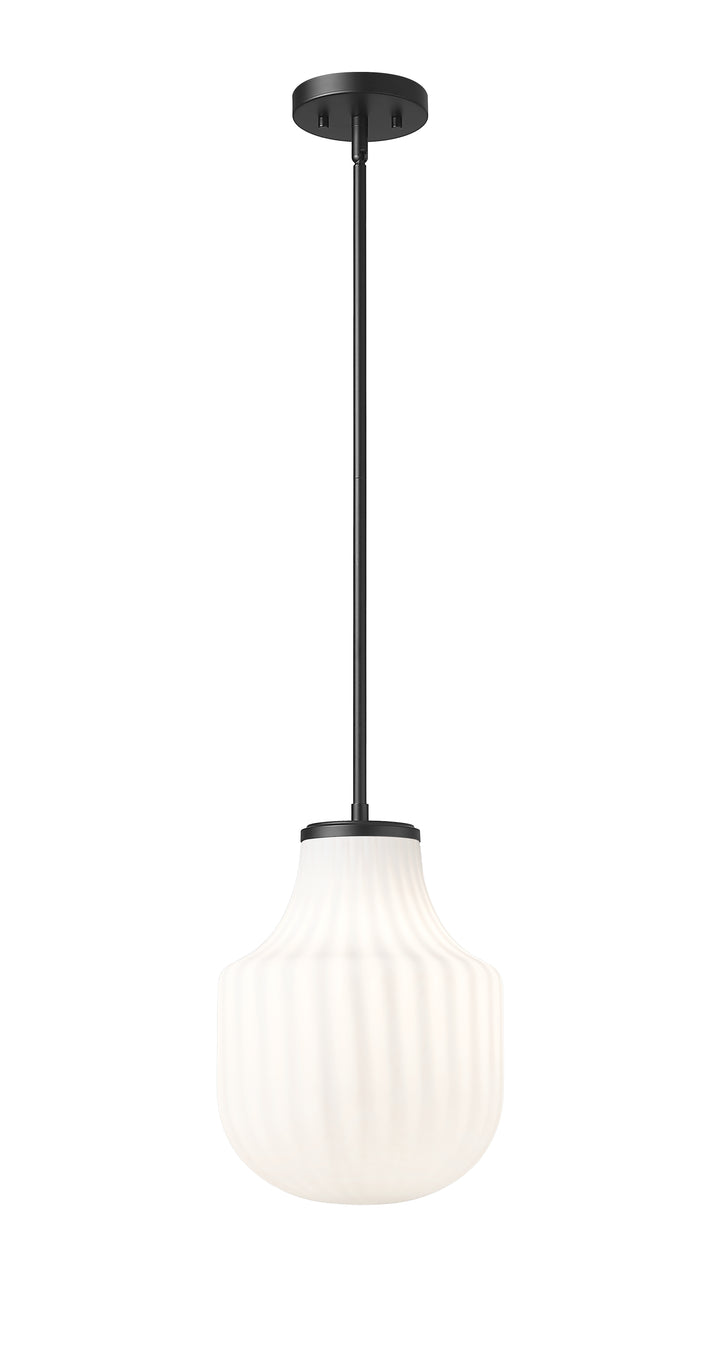 Newbury - 1 Light Pendant in Matte Black by Z-Lite