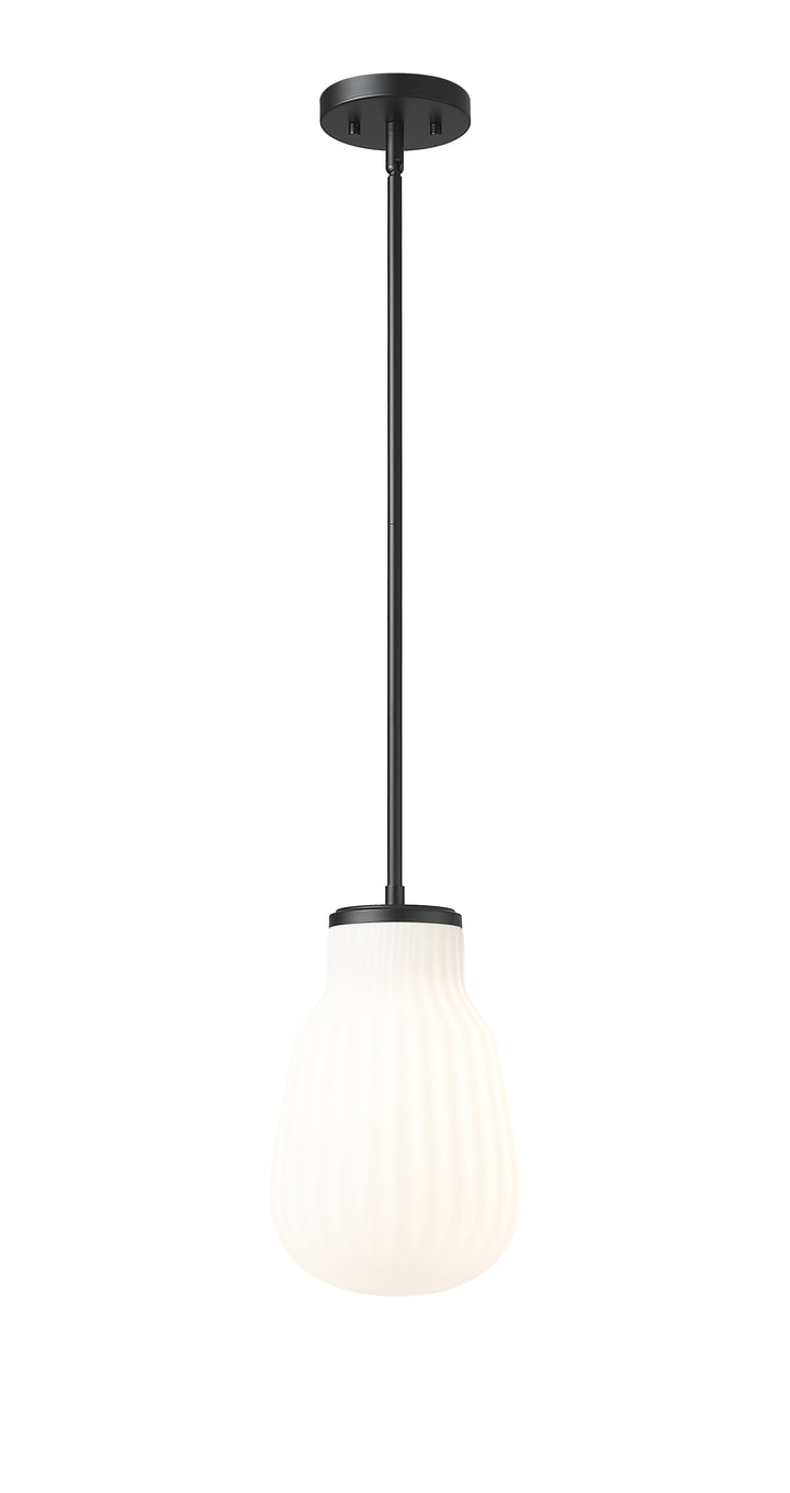 Newbury - 1 Light Pendant in Matte Black by Z-Lite