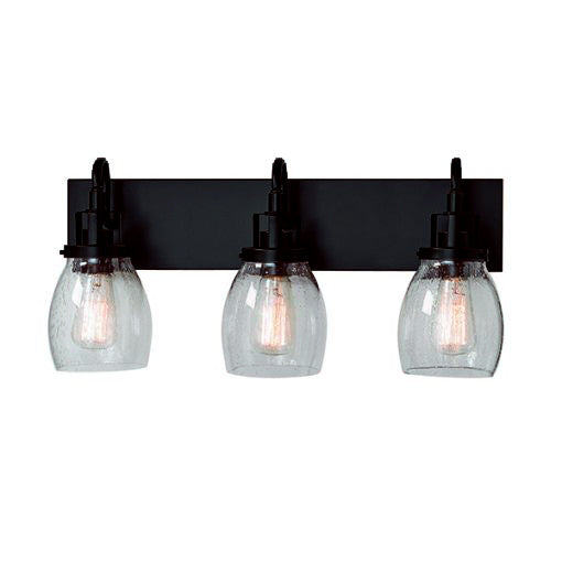 Dayton Vanity Light in Black by Russell