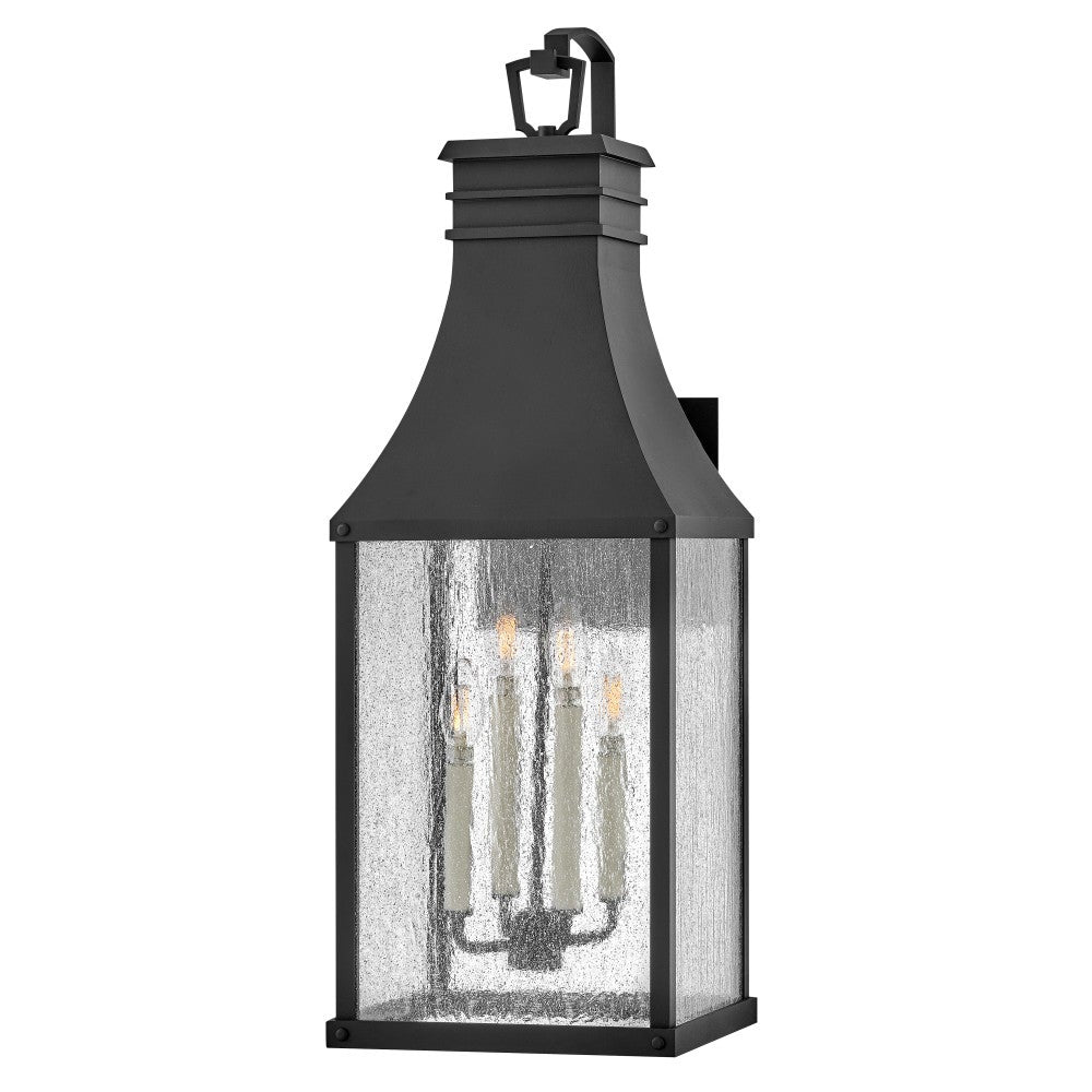 Beacon Hill Outdoor Wall Light in Museum Black by Hinkley