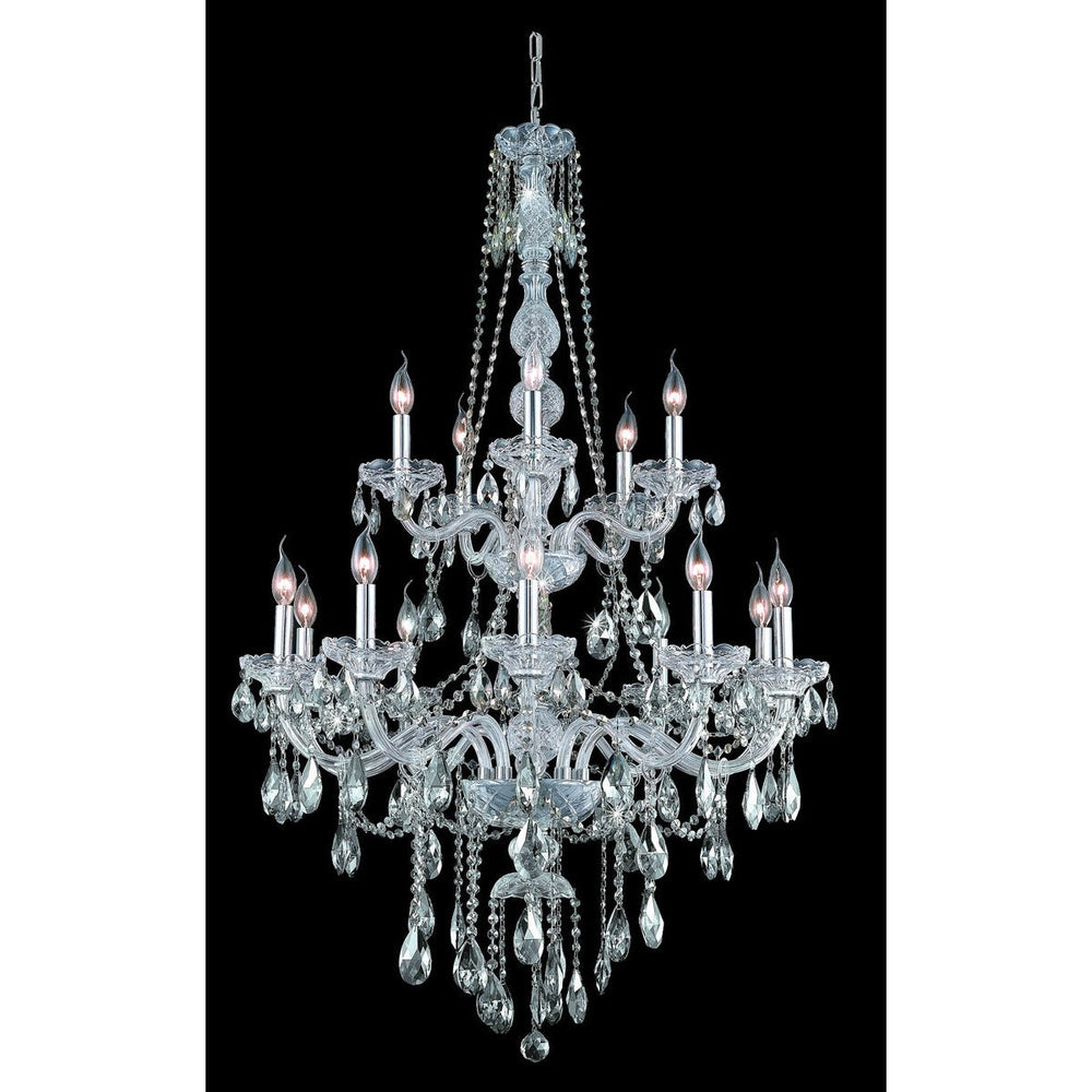 Verona Grand D Crystal Chandelier in Chrome by Elegant