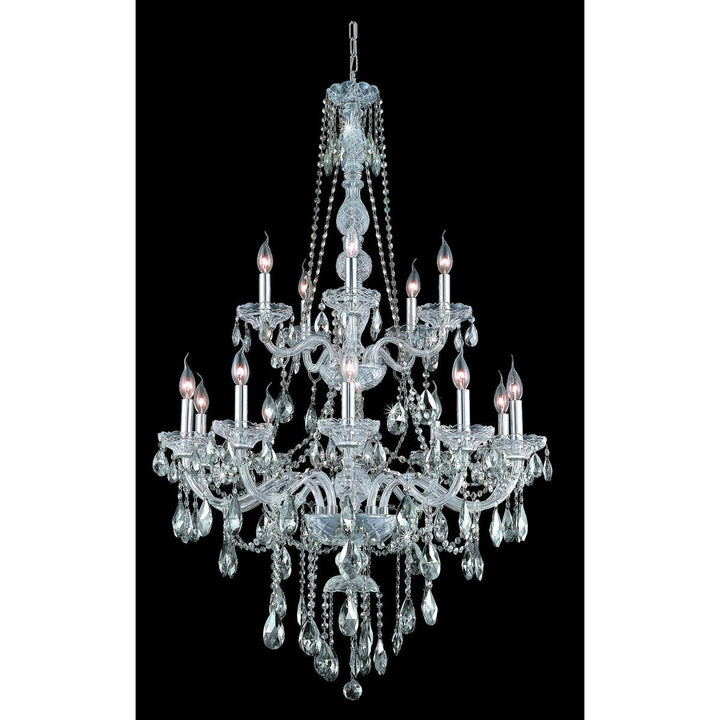 Verona Grand D Crystal Chandelier in Chrome by Elegant