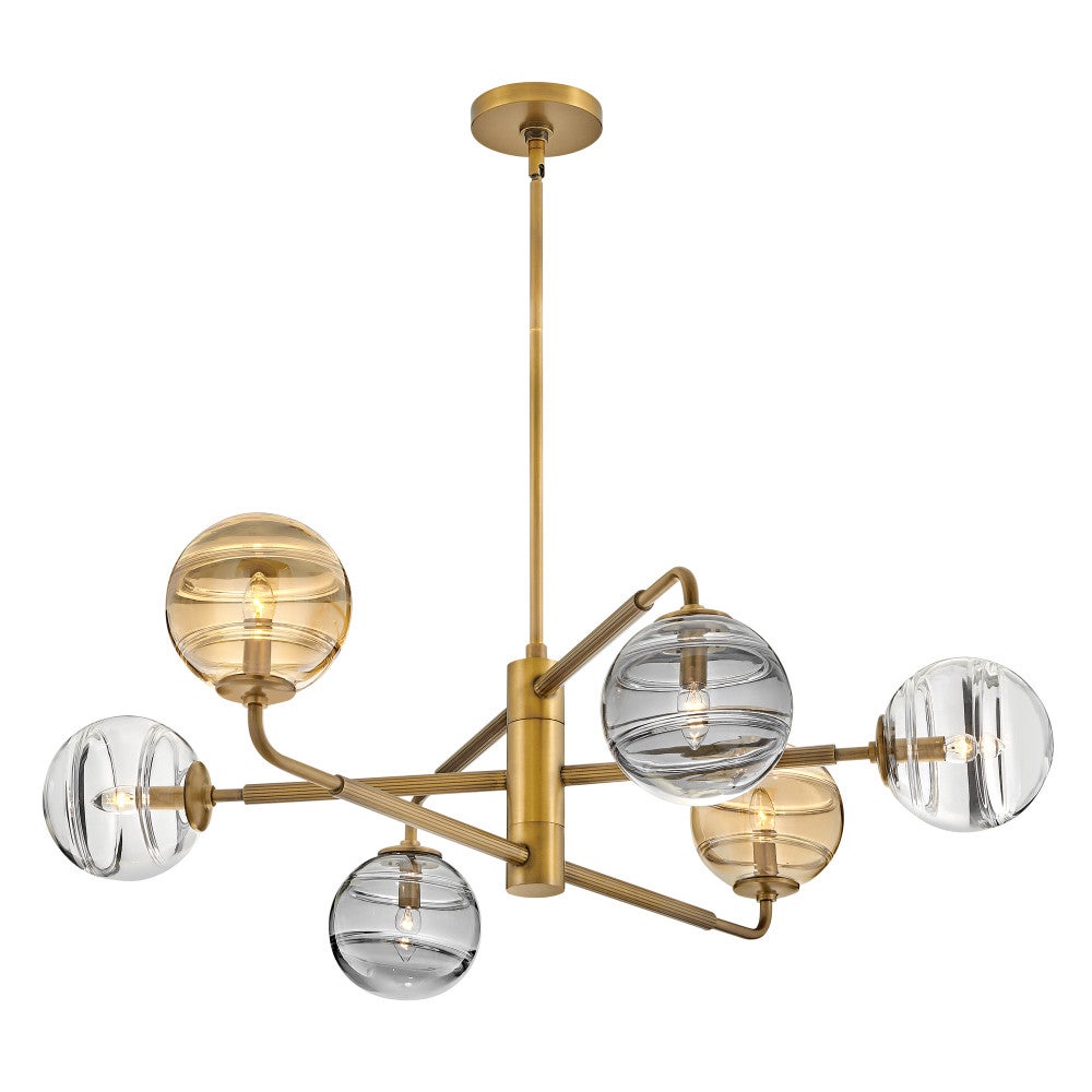 Oberon Large Adjustable Single Tier Chandelier