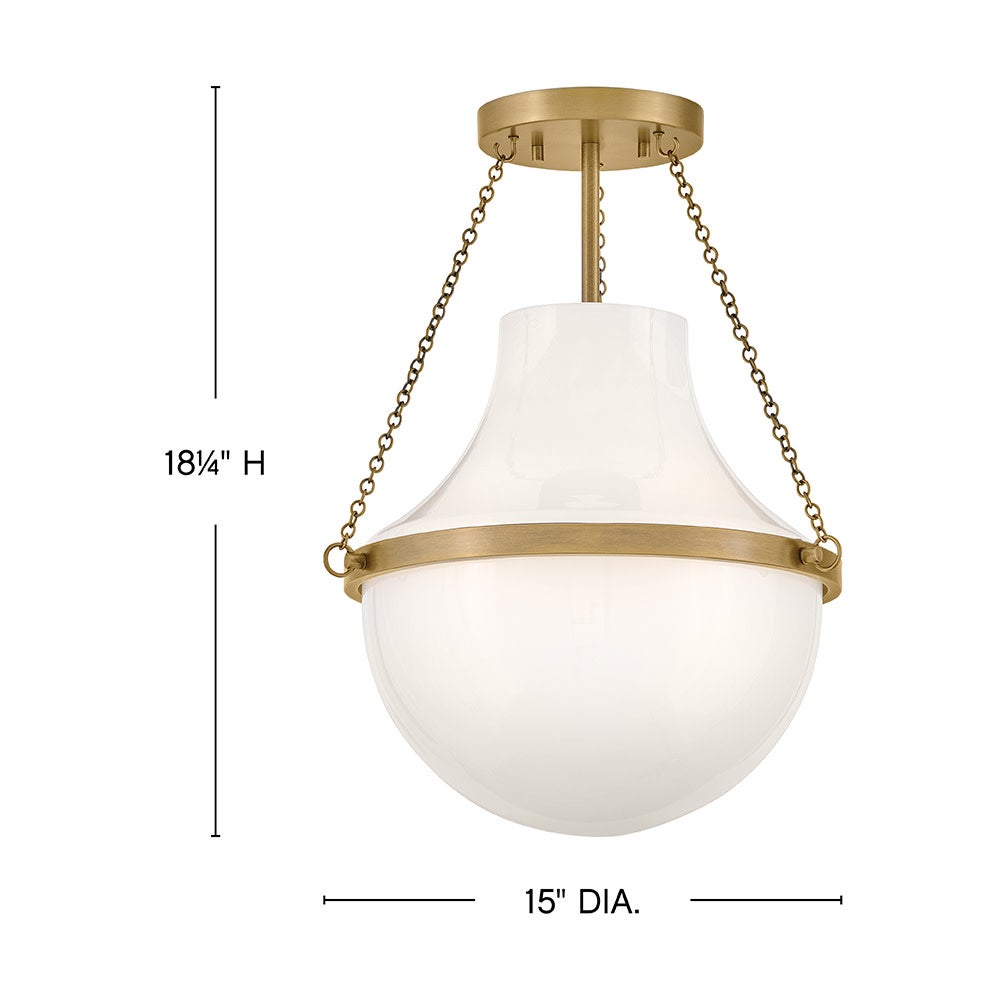 Collins Medium Semi-Flush Mount
