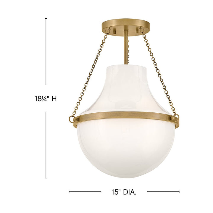 Collins Medium Semi-Flush Mount