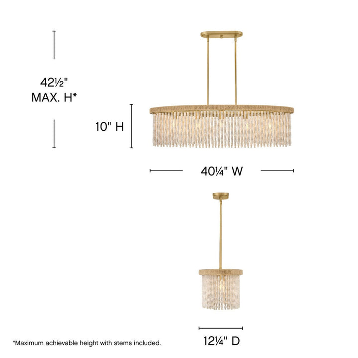 Indra Five Light Medium Linear