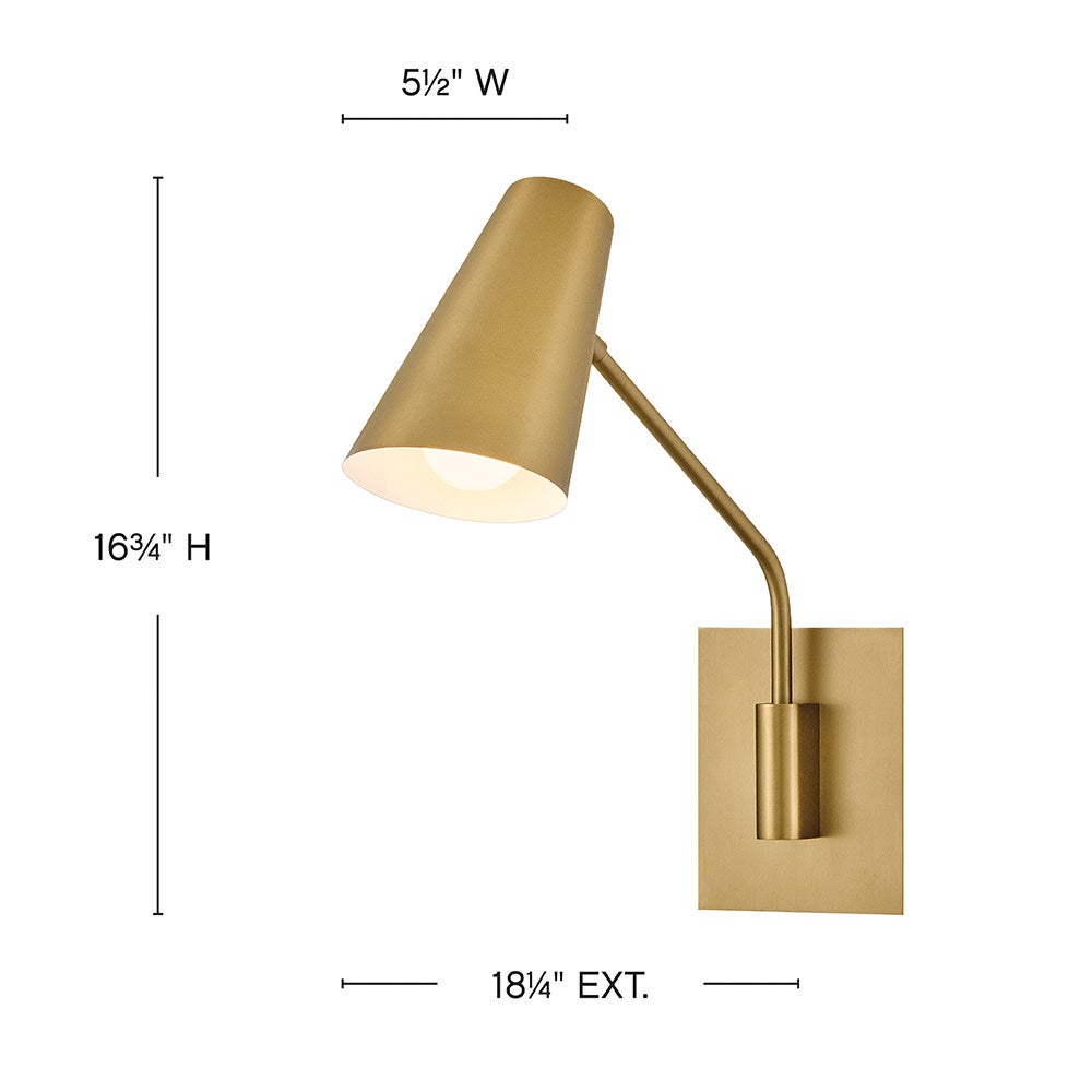 Bray Medium Swing Arm Single Light Sconce