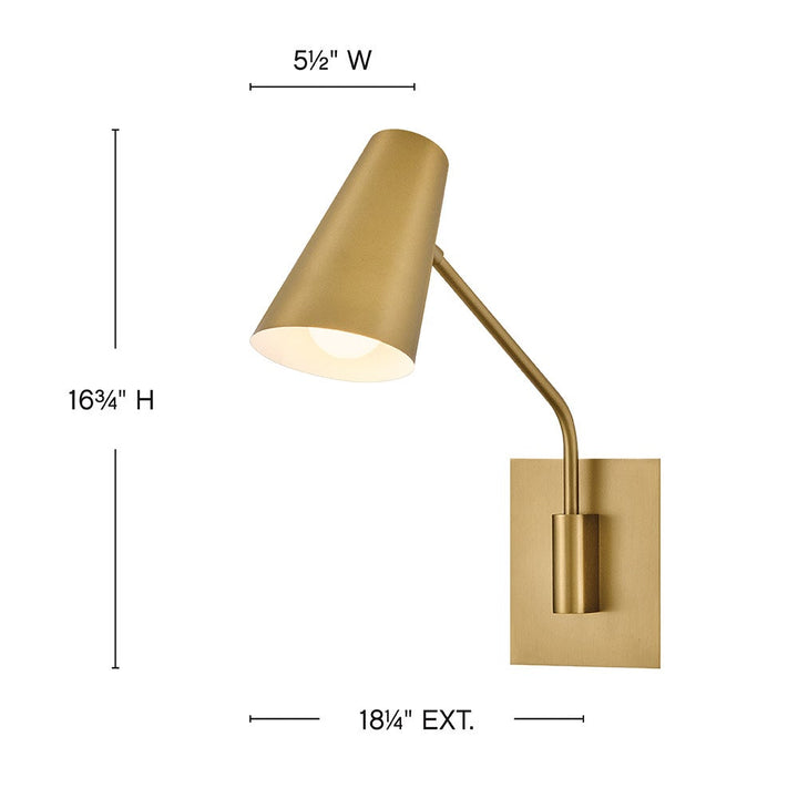 Bray Medium Swing Arm Single Light Sconce